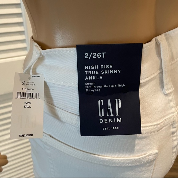 NWT Gap High Rise True Skinny Ankle jeans - Picture 5 of 5